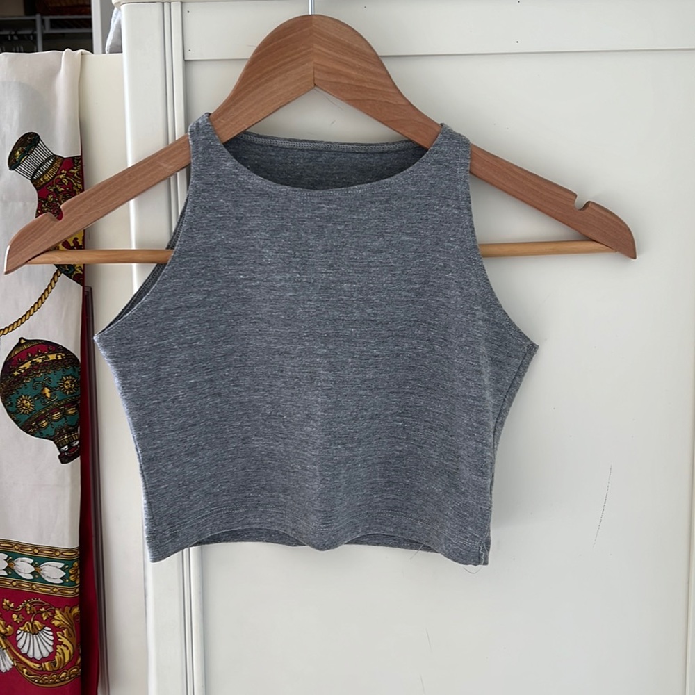 American Apparel Gray Crop Top